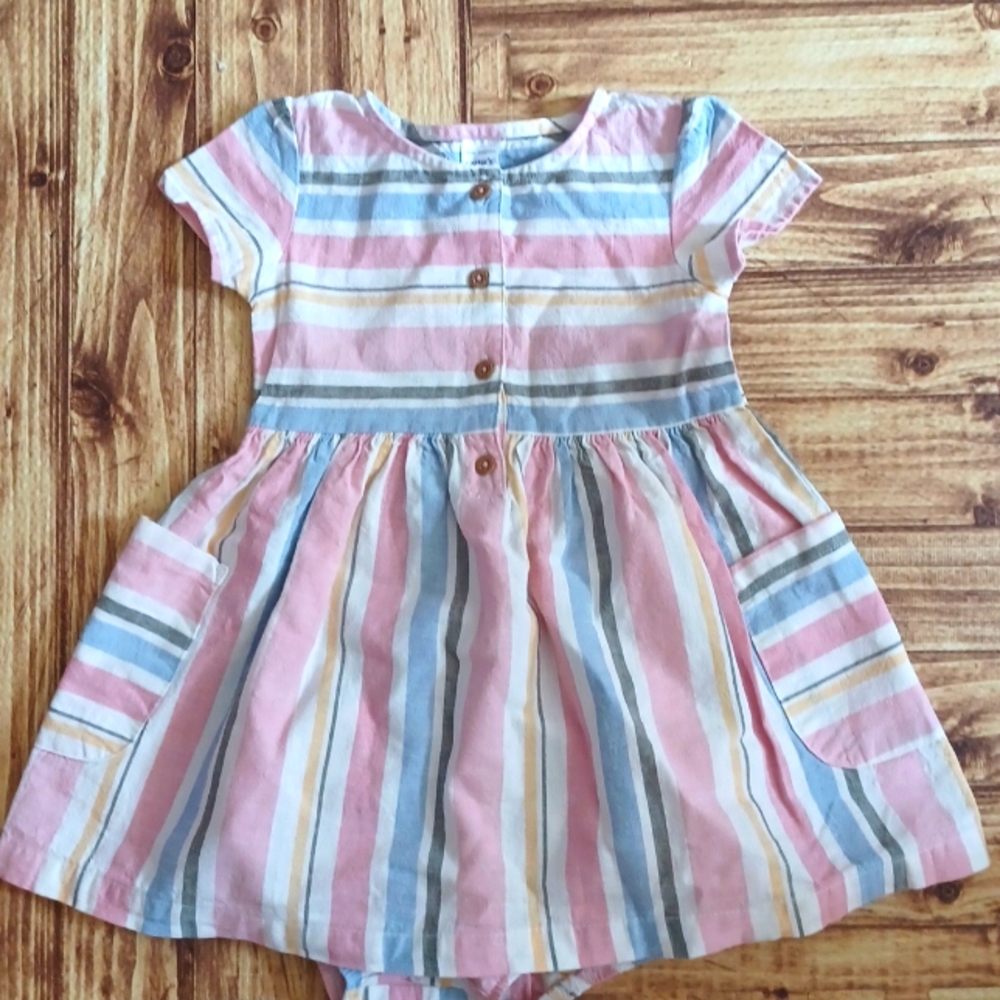 Baby girl 2pc set. Dress with bloomers